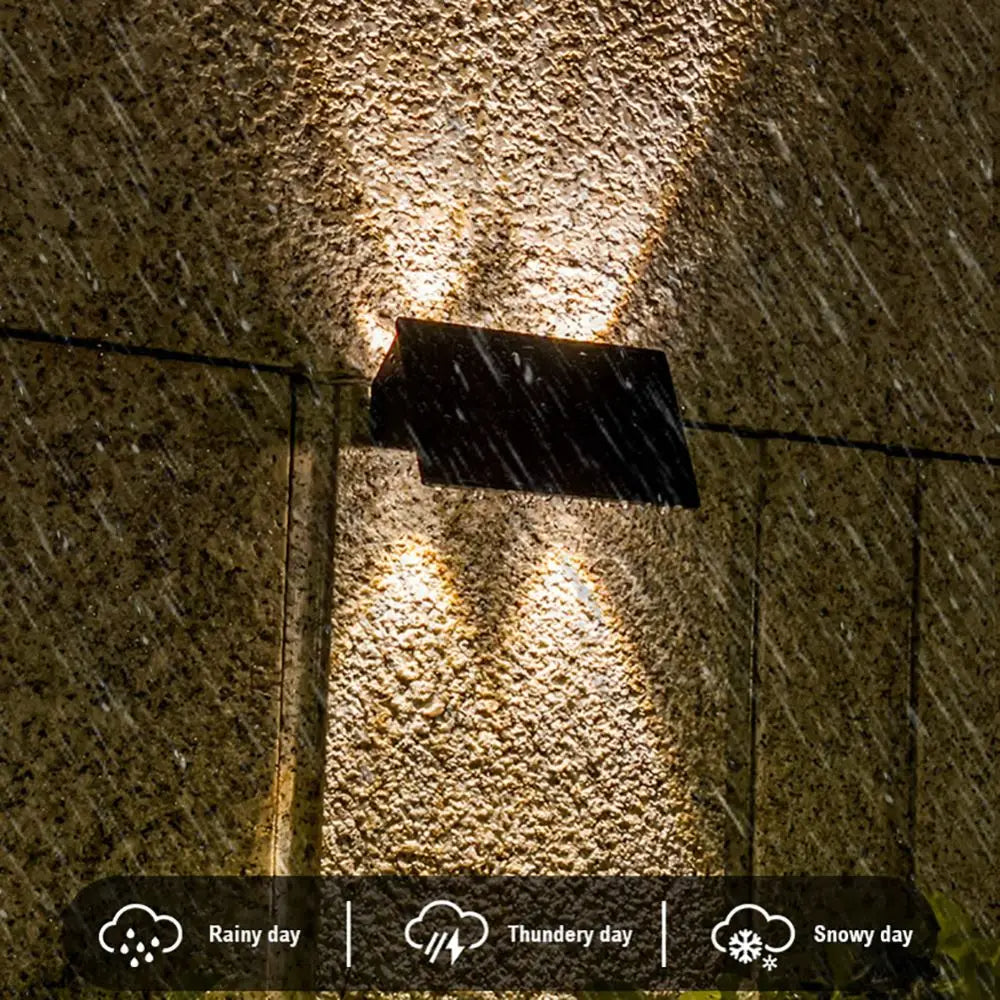 YH0616 2PCS Waterproof Porch Wall Hanging Light Solar Powered Outdoor Lamp YH0616 2PCS Waterproof Porch Wall Hanging Light Solar Powered Outdoor Lamp